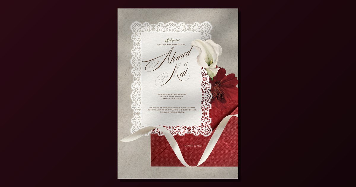 Ahmed & Mai · Live Edition digital invitation
